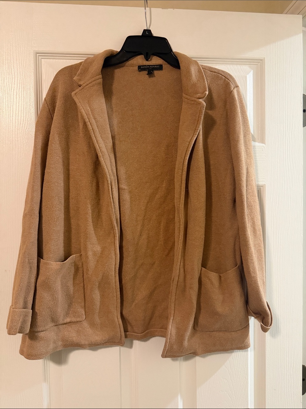 Banana Republic Open-Front Blazer Jacket in Camel Brown